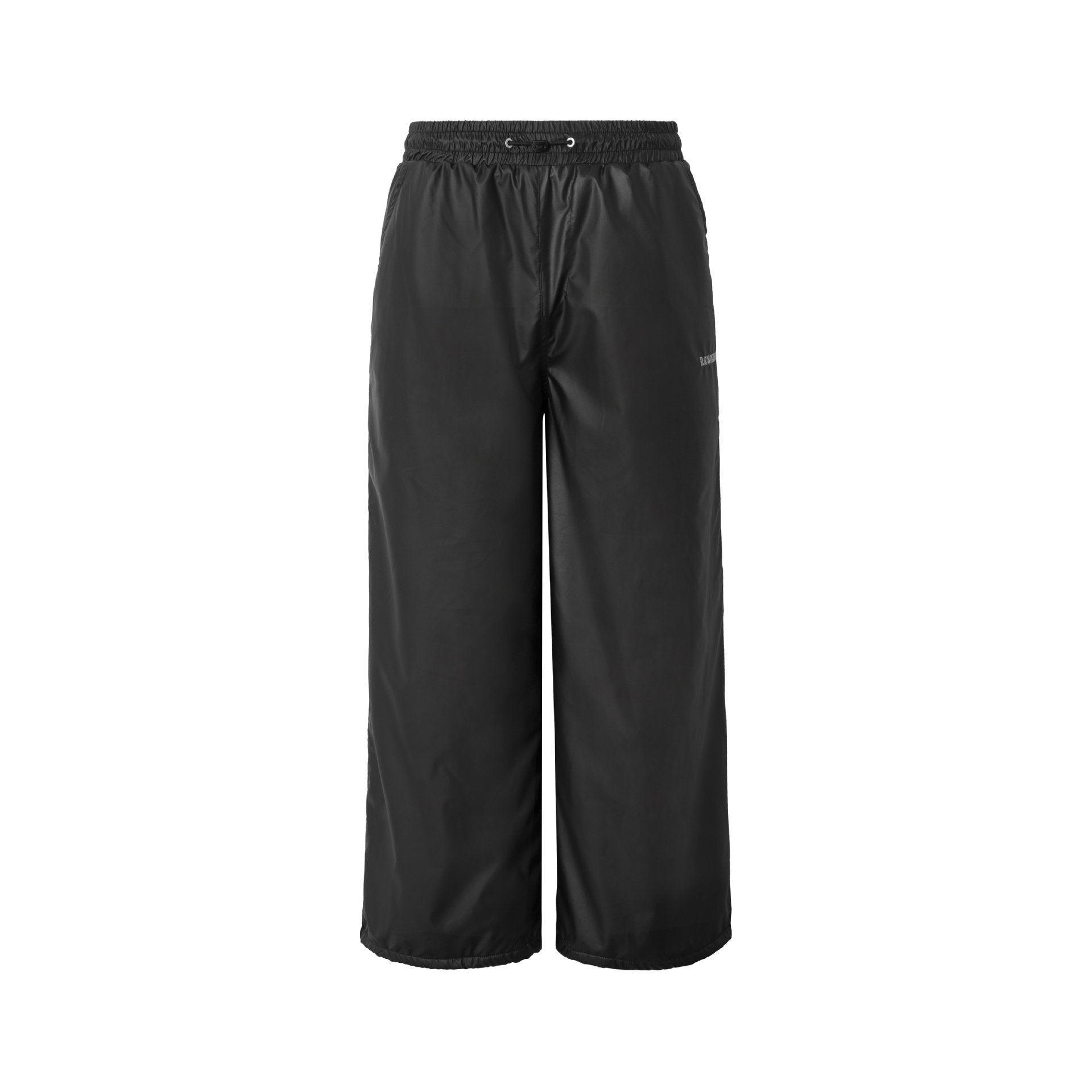 Unisex Loose Technical Nylon Training Pants with Elastic Drawstring and Side Inserts Chichicherry
