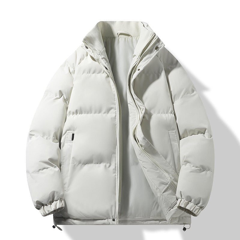Men's Fashion Thermo-Padded Short Jacket in Boxy Cut with Ribbed Collar Chichicherry