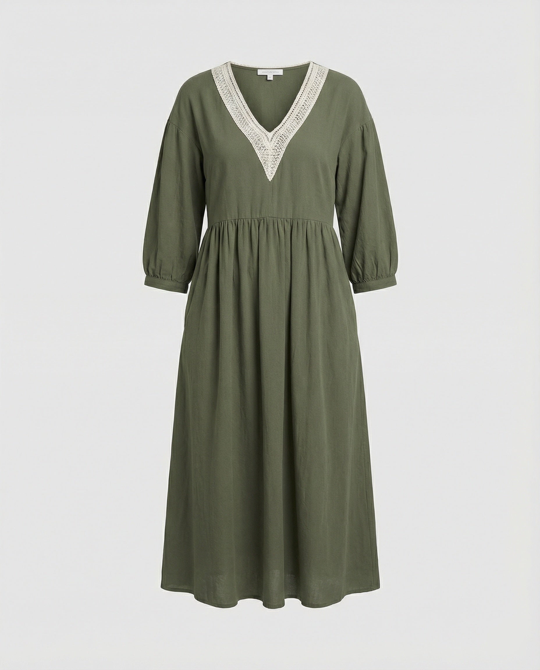 Women's Midi Dress Boho Cotton Linen