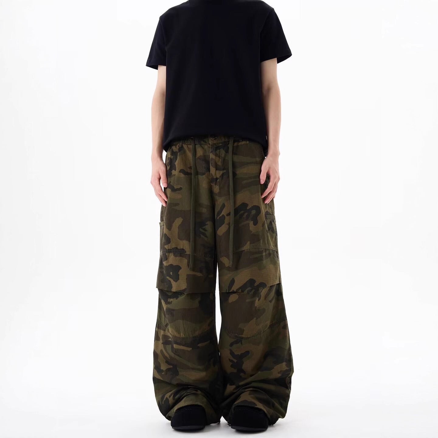 Men's Urban Cargo-Style Fabric Trousers Chichicherry