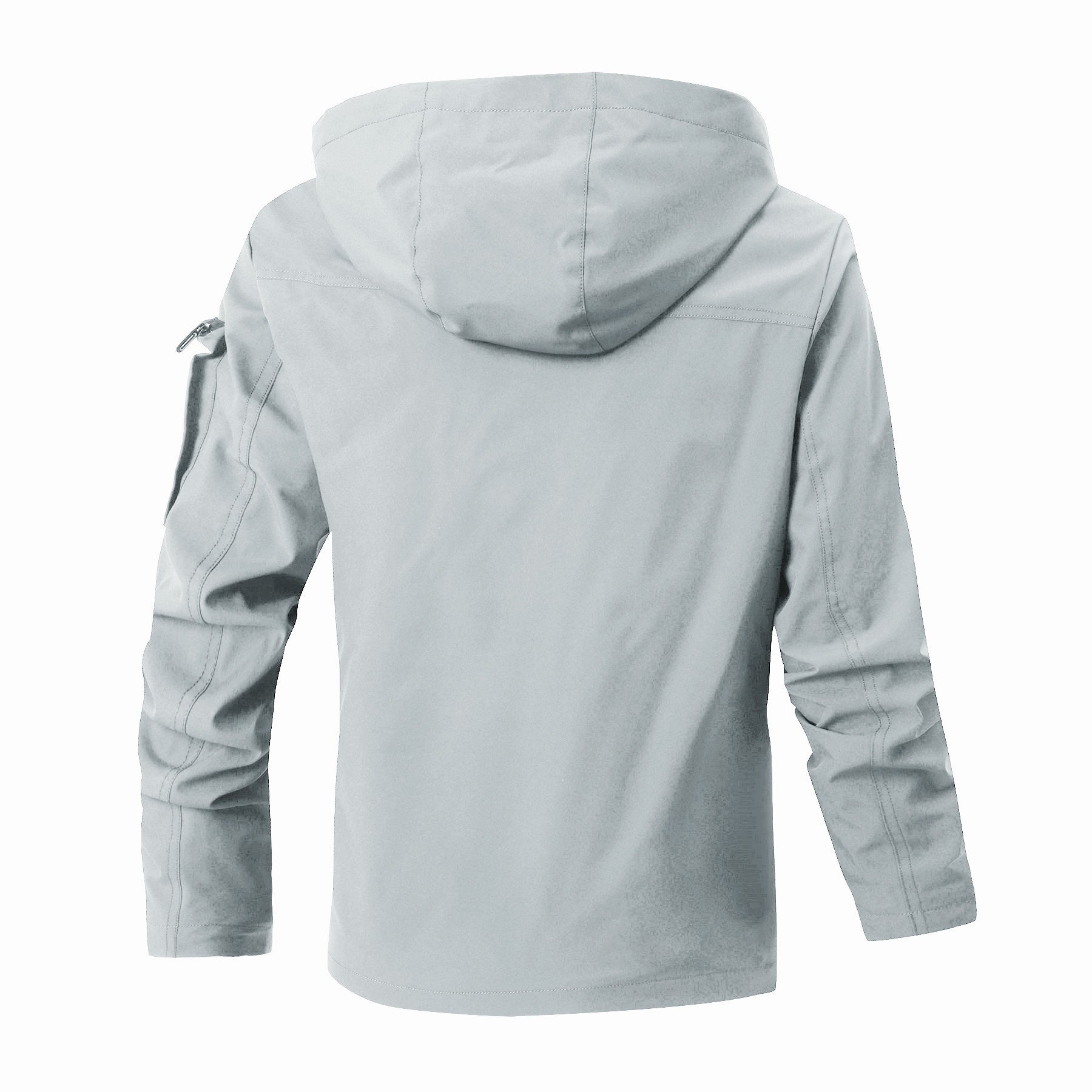 Men's outdoor parka with checked inner lining, hood and multifunction pockets Chichicherry