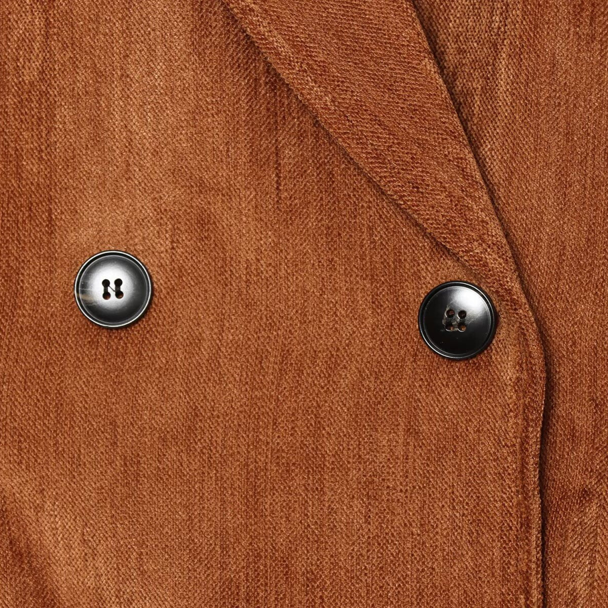 Women’s Short Blazer with Shawl Collar and Double-Breasted Button Placket Chichicherry