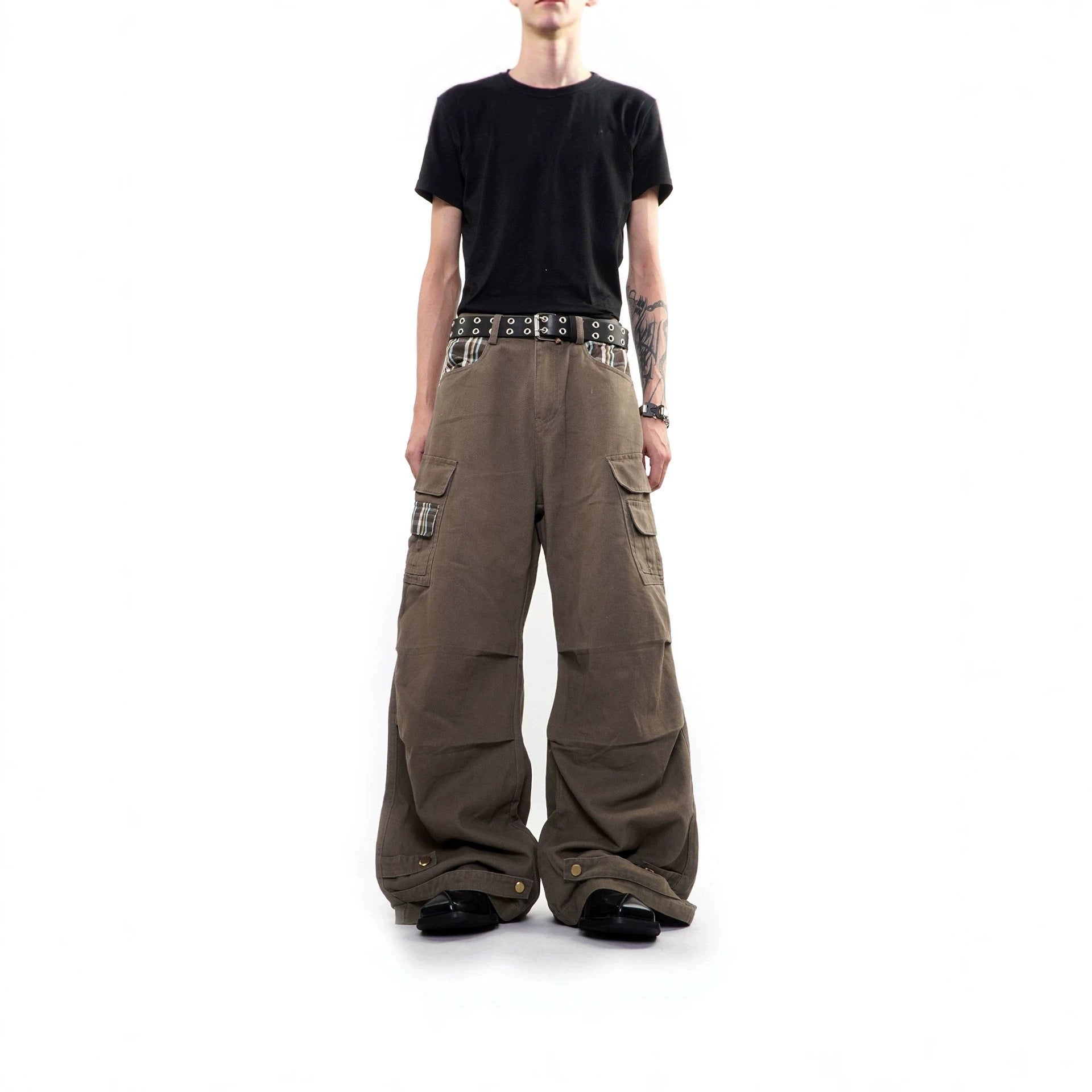 Men's Loose Fit Cargo Pants with Pockets Chichicherry