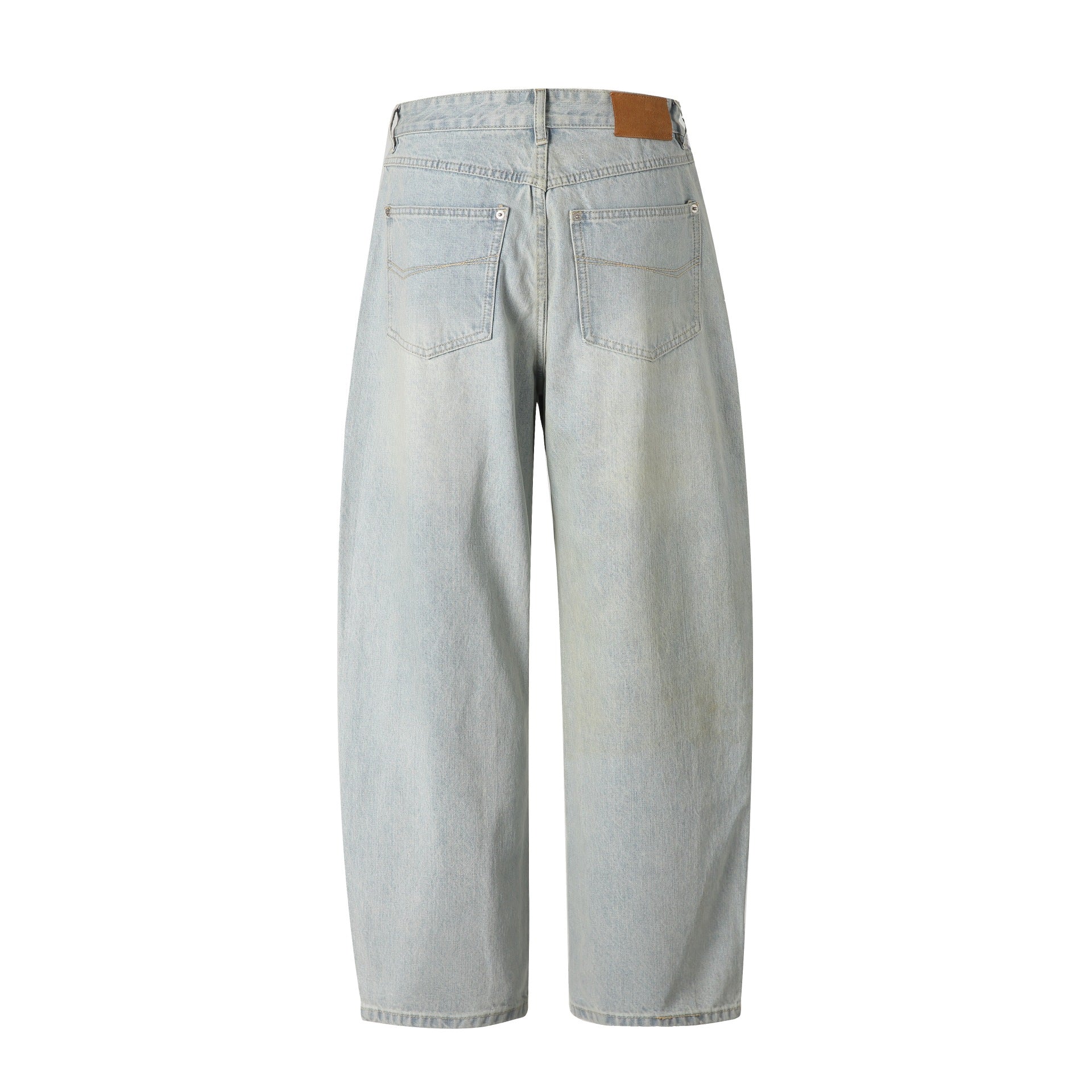 Women High-Waisted Straight-Leg Jeans with Wide Leg Chichicherry
