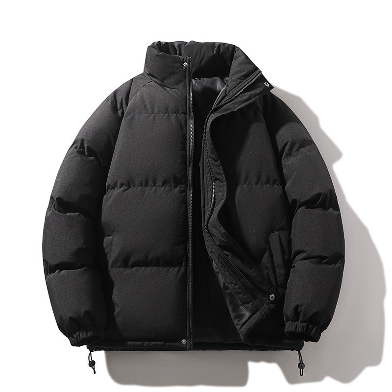 Unisex Padded Quilted Jacket made of Down Imitation with High Collar and Drawstring Chichicherry