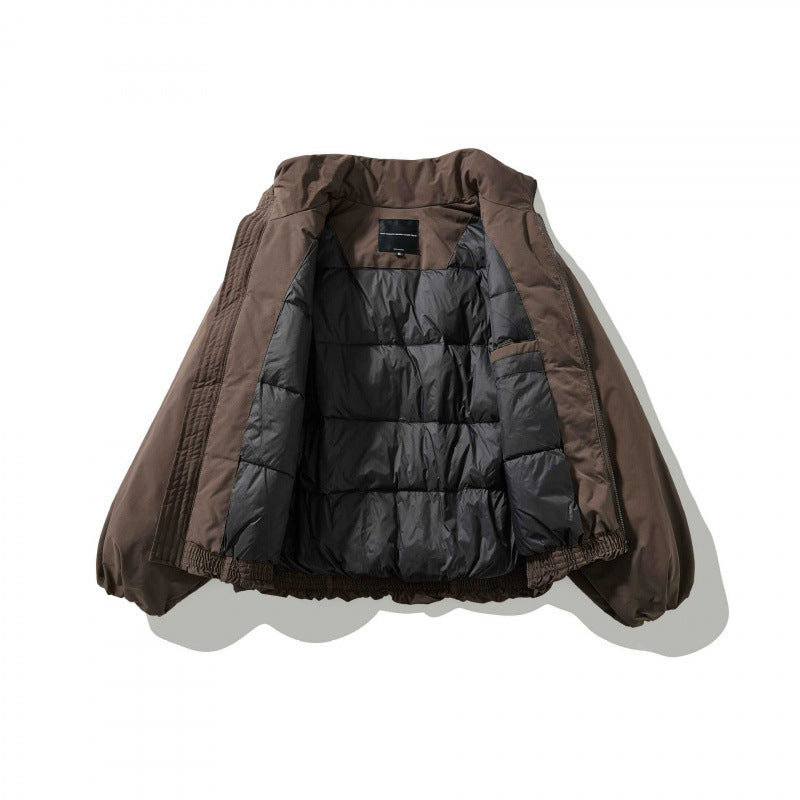 Unisex Short padded jacket with balloon sleeves and high stand-up collar Chichicherry