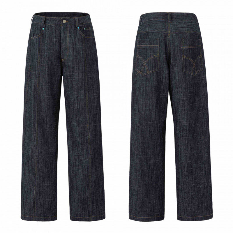 Women Highwaist Jeans with wide leg, straight silhouette and five-pocket design Chichicherry