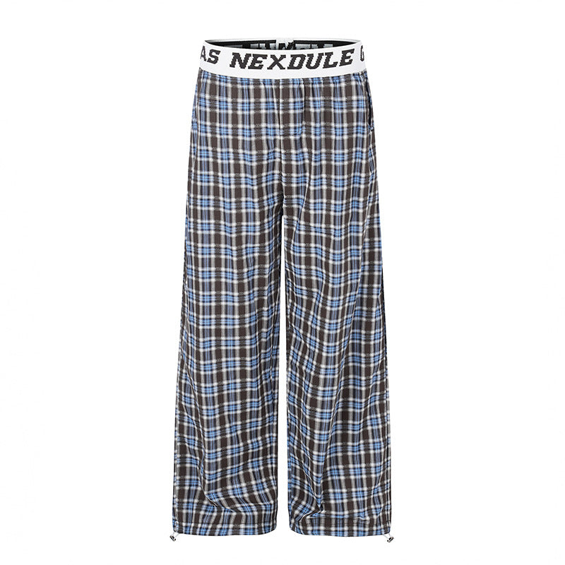Women's Wide Palazzo Lounge Pants with Elastic Logo Waistband and Adjustable Hem Chichicherry