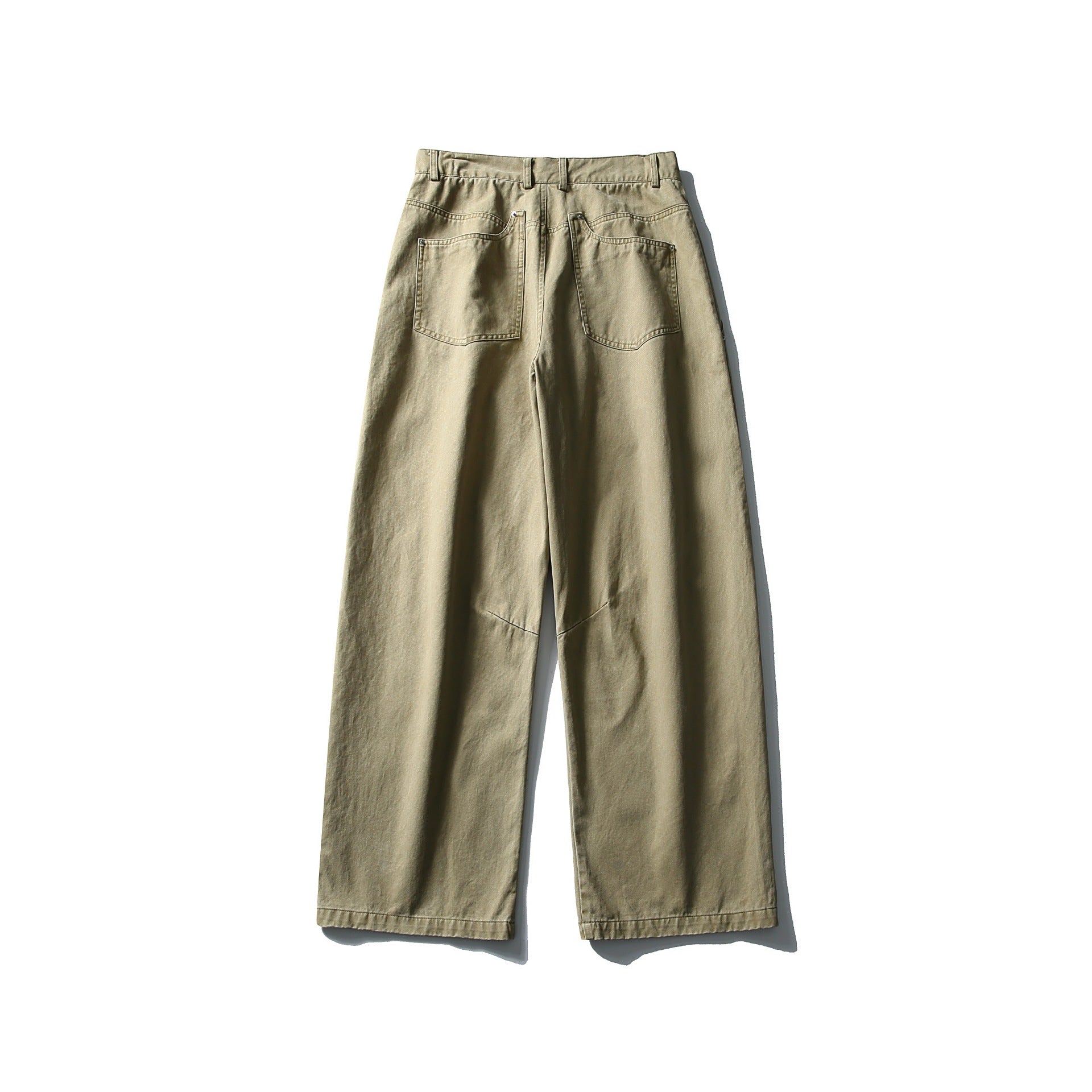 Women's High-Waist Cargo Pants made of Denim with reinforced knee patches and large patch pockets Chichicherry