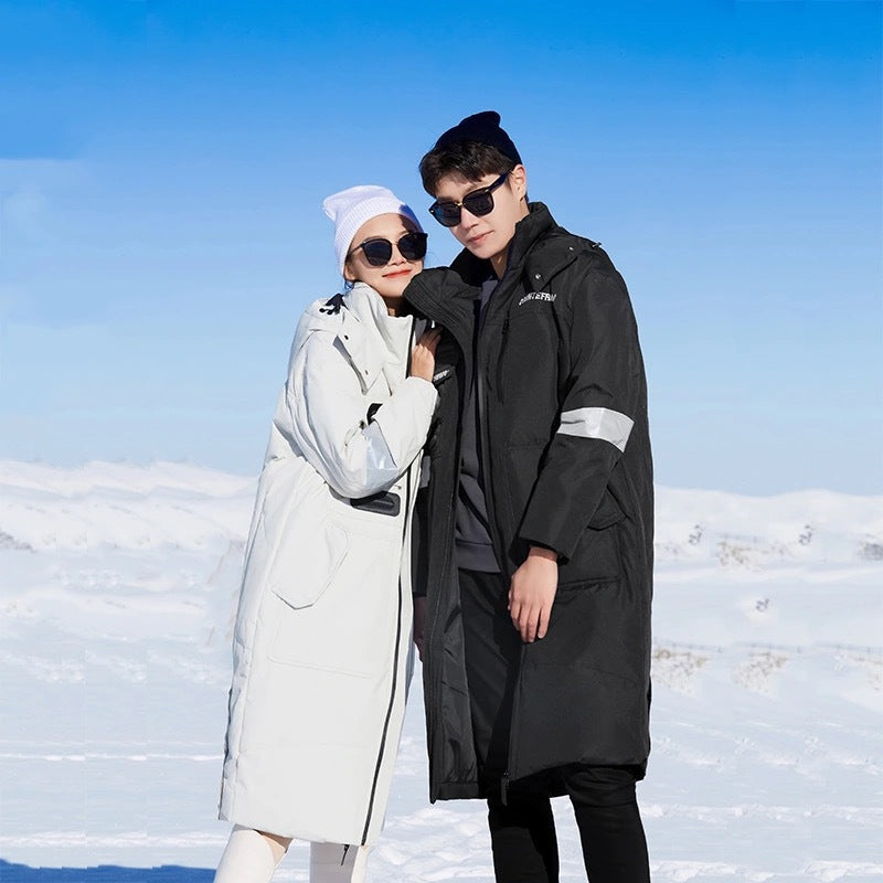 Men's warming waterproof winter parka with hood and reflective details Chichicherry
