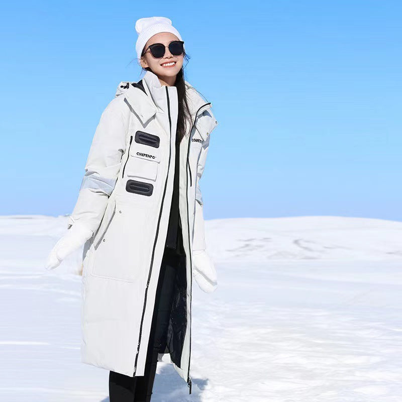 Men's warming waterproof winter parka with hood and reflective details Chichicherry