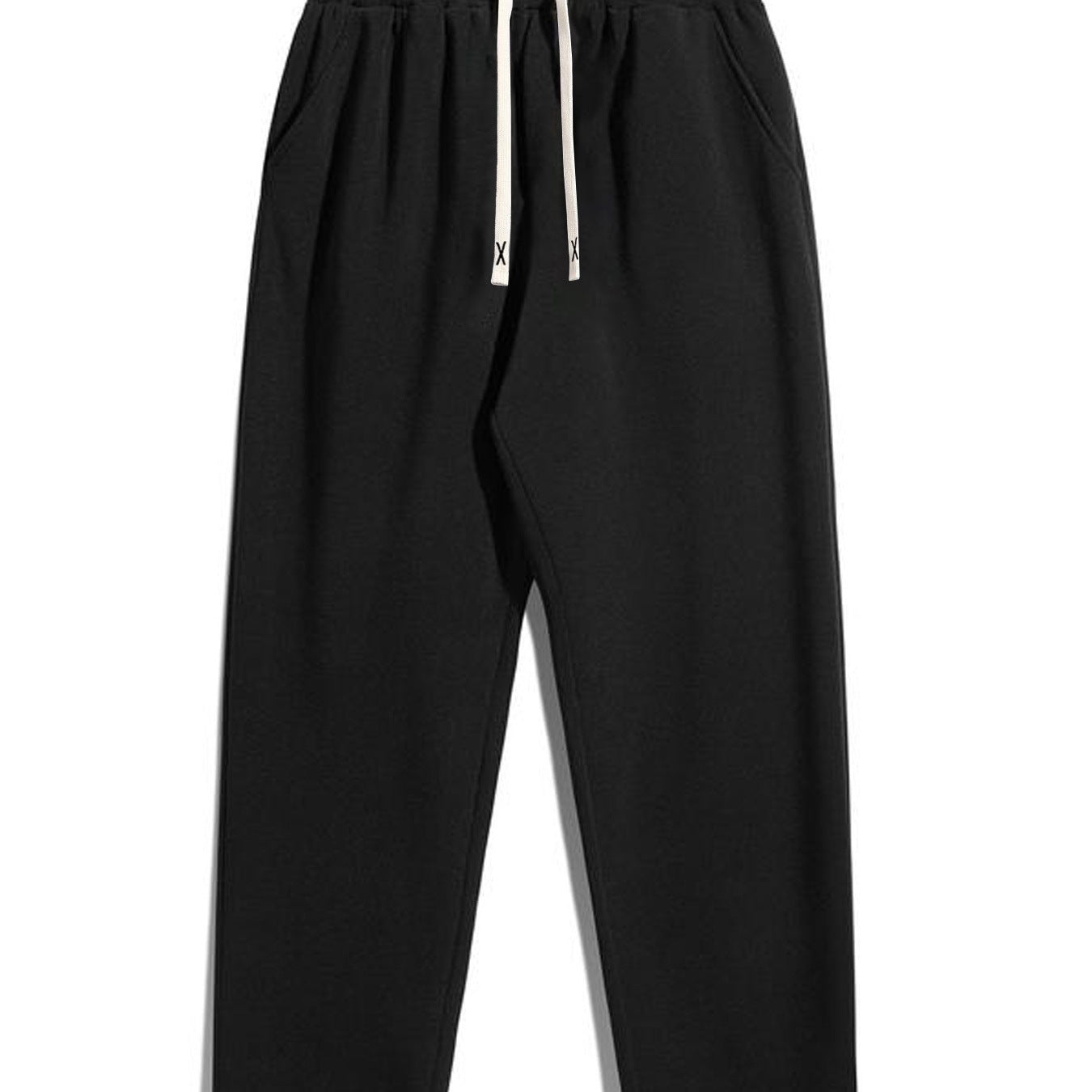 Men's tapered fleece jogging pants with elastic waistband, drawstring & pre-shaped knees Chichicherry