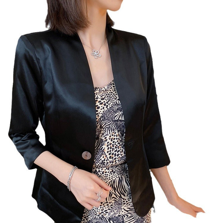 Ladies Elegant Blazer with Three Quarter Sleeves Chichicherry