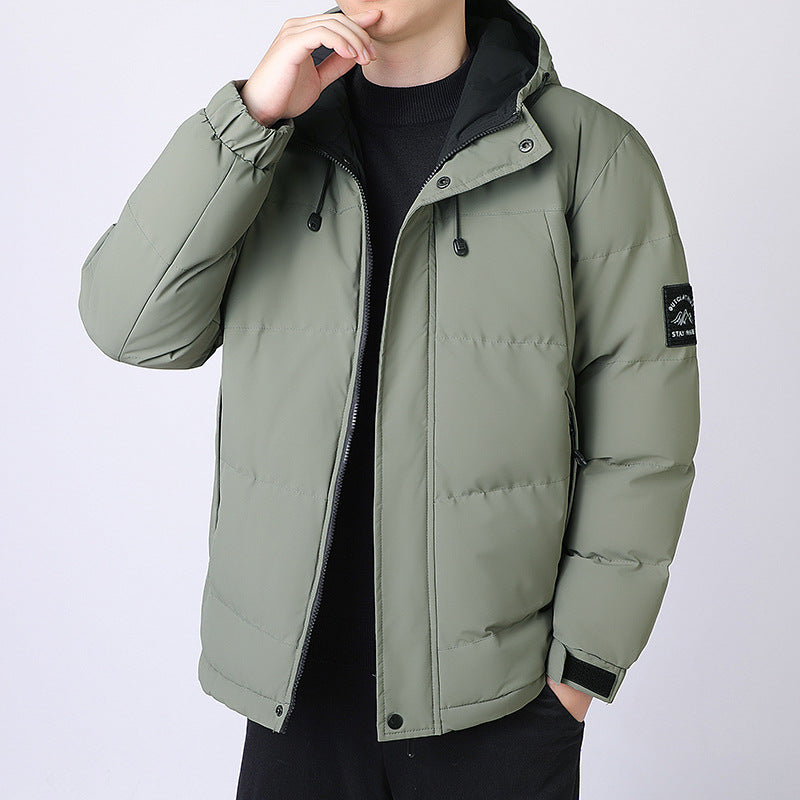 Men's hooded padded jacket with thermal lining and adjustable hem Chichicherry