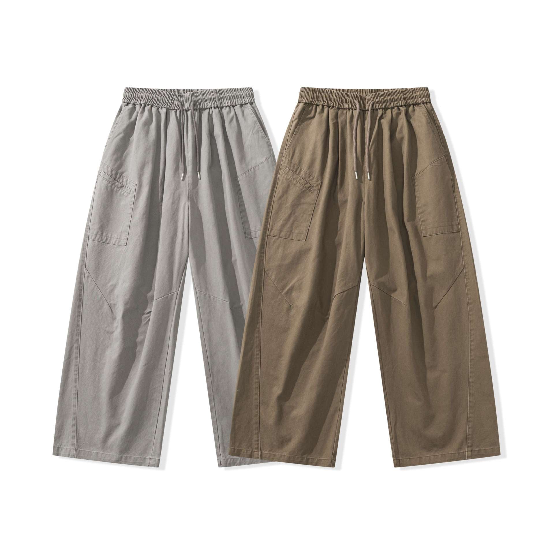 Women's loose Cargo pants with elastic waistband and drawstring Chichicherry