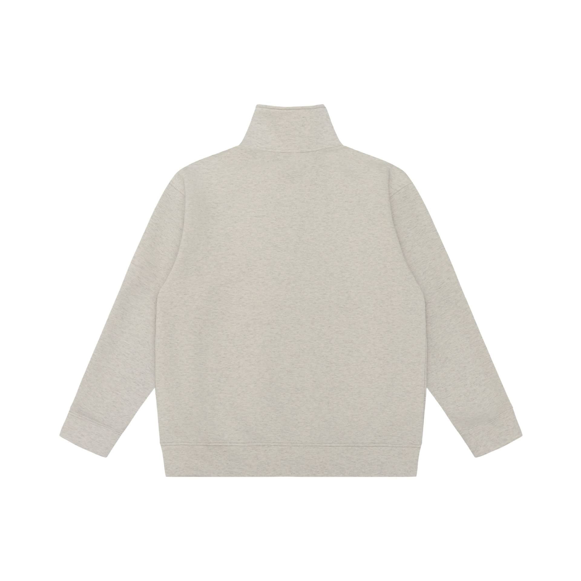 Unisex half-zip sweatshirt with high standing collar, kangaroo pocket and boxy cut Chichicherry