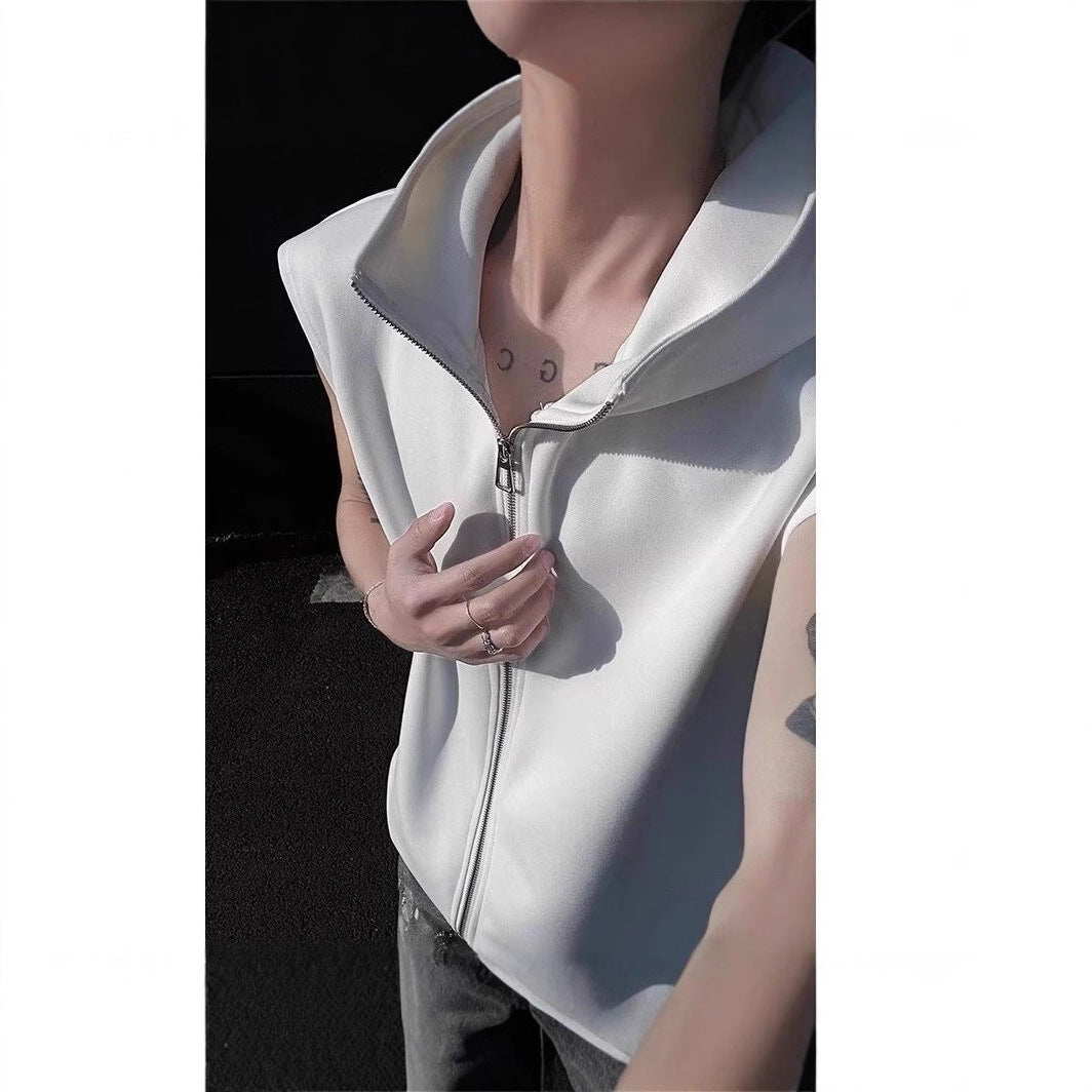 Men's Stylish Hooded Vest Chichicherry