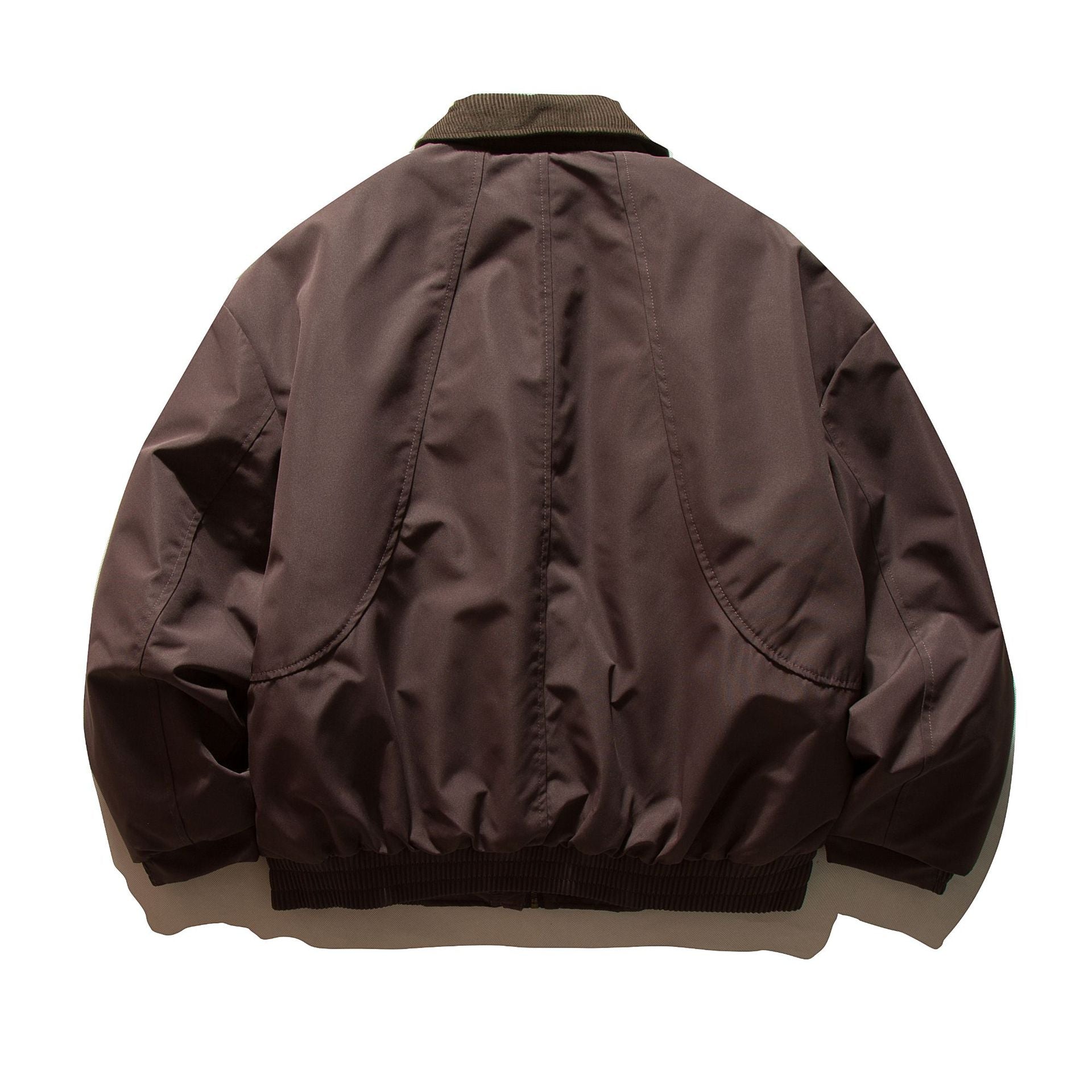 Men's short-cut thermal insulated field blouson with cord collar and spacious flap pockets Chichicherry
