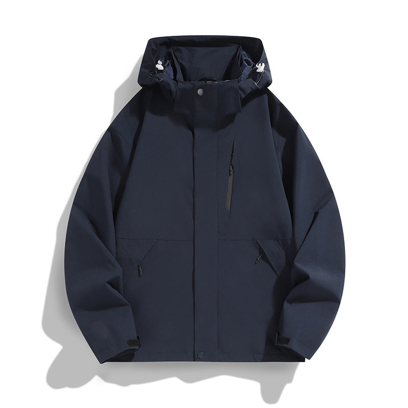 Women Oversize Softshell Hooded Jacket with Drop Shoulder, Concealed Zippers and Drawstring Chichicherry