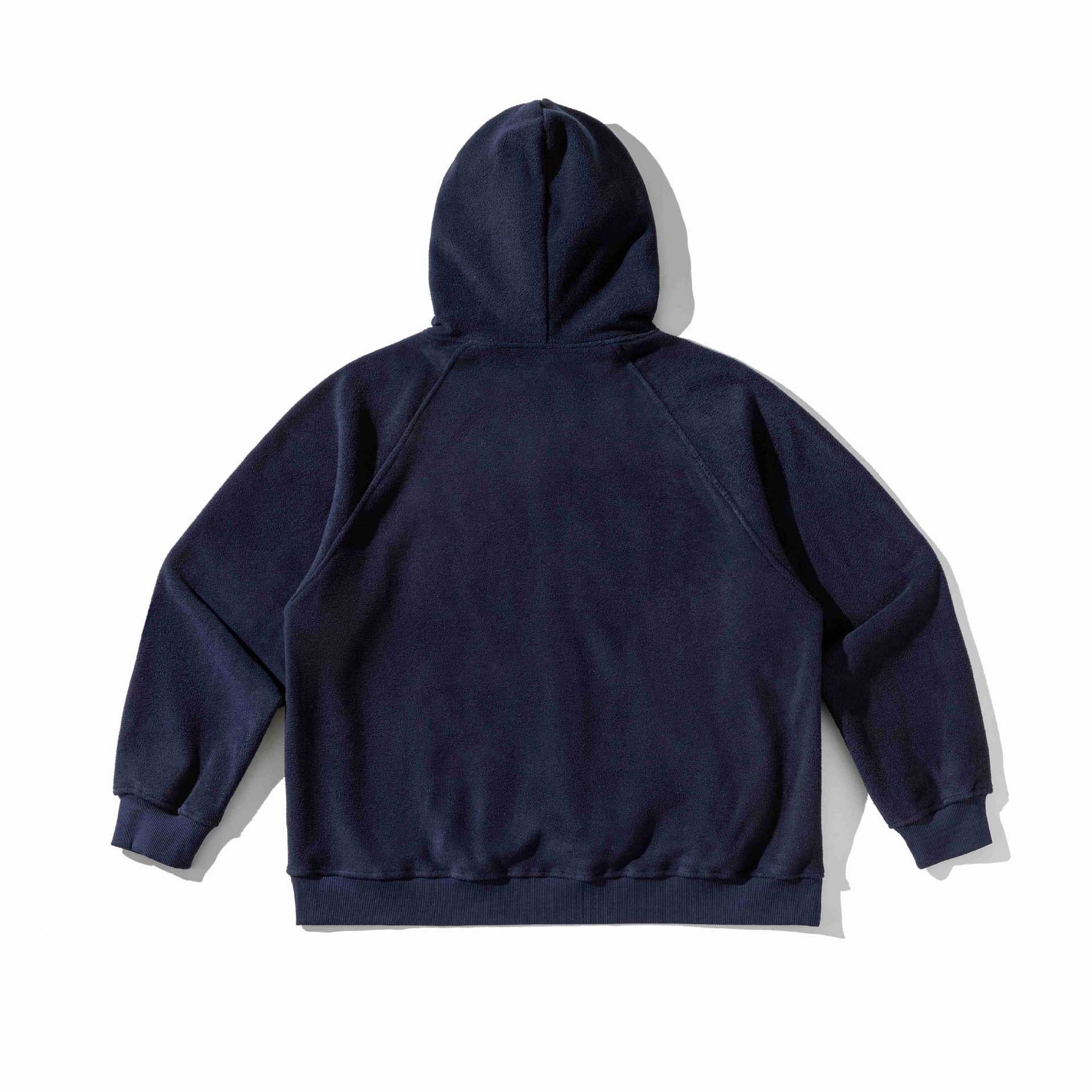Unisex Loose-Fit Fleece Hoodie with Statement Embroidery Chichicherry