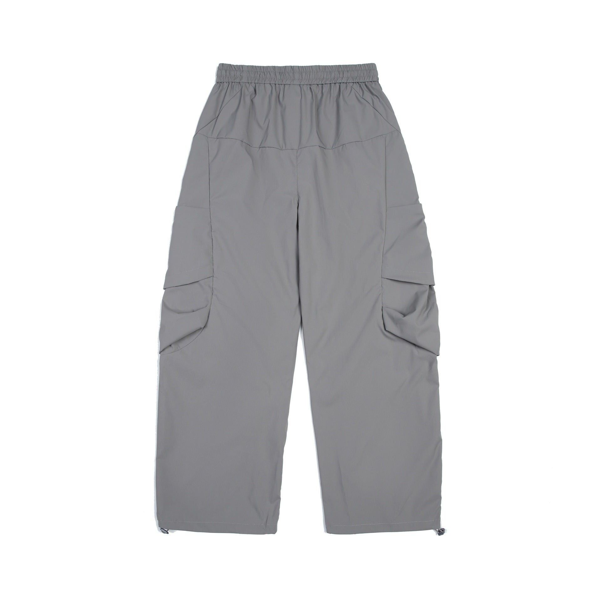 Men's Functional Cargo Pants in Tech Nylon with Elastic Waistband and Drawstring Chichicherry