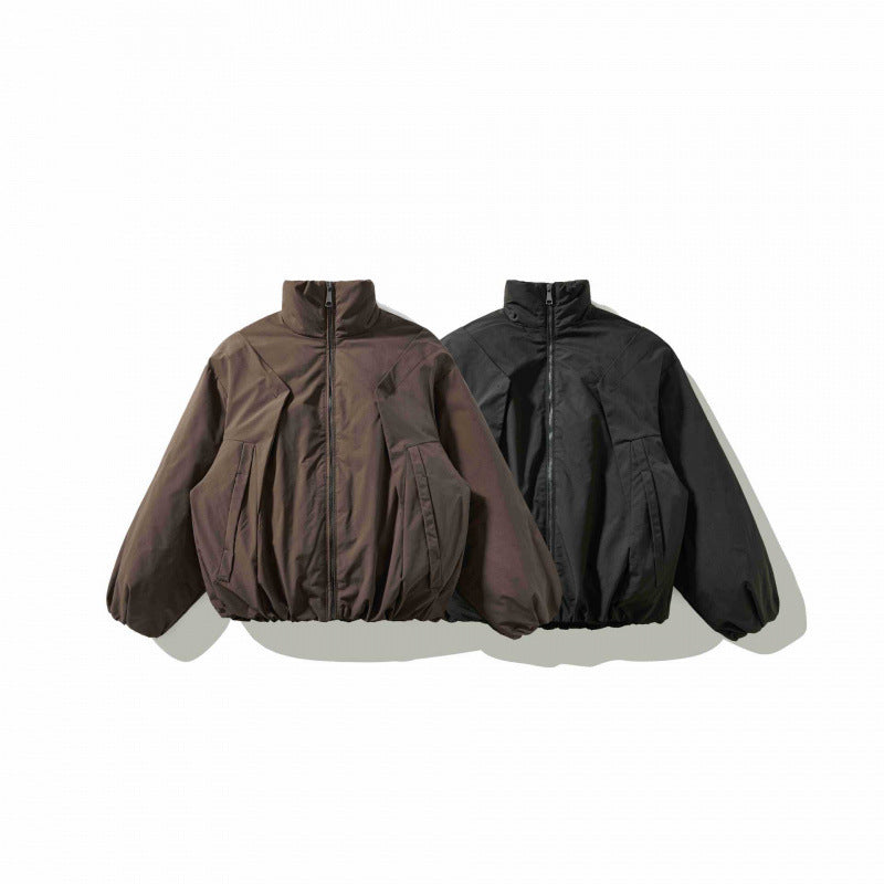 Unisex Short padded jacket with balloon sleeves and high stand-up collar Chichicherry