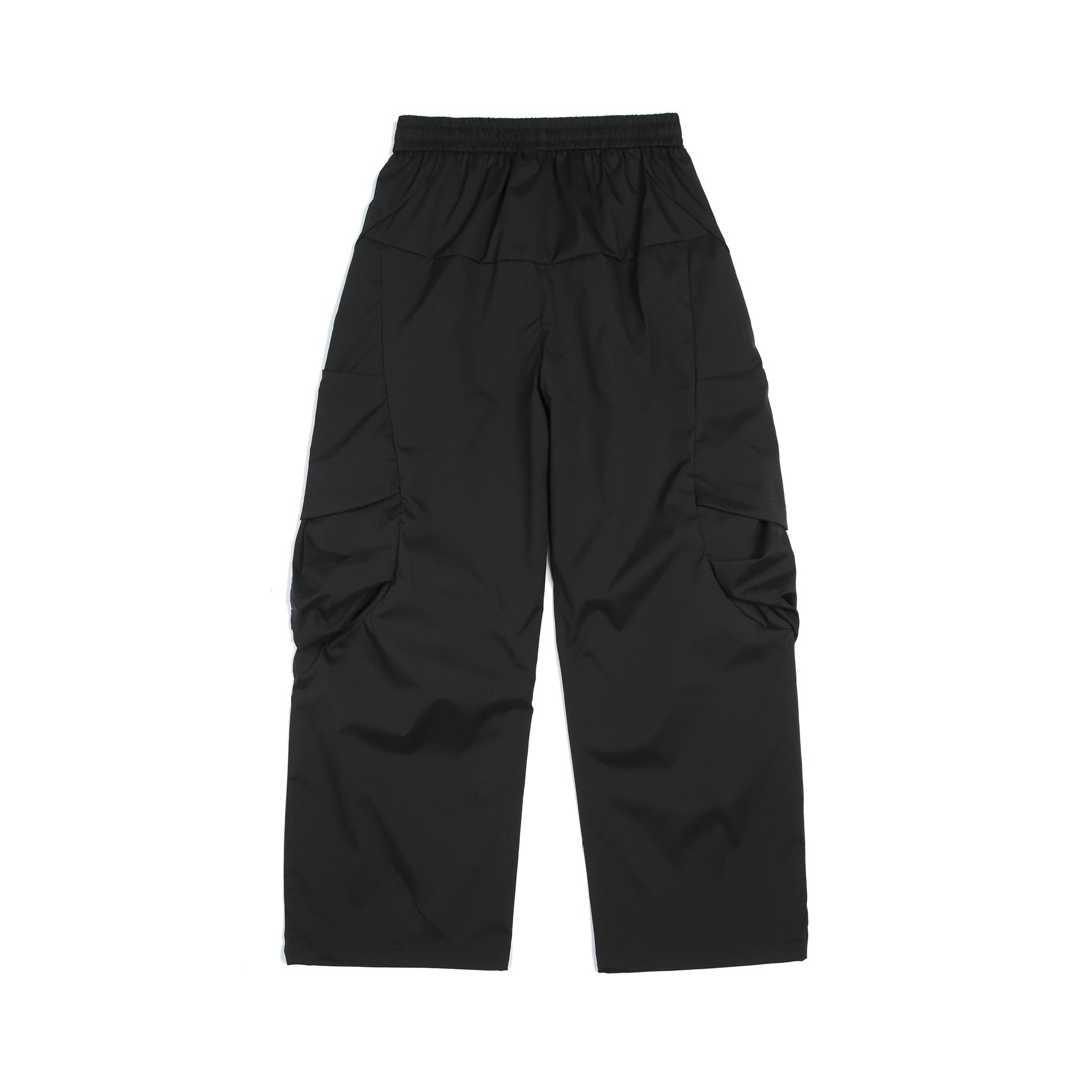 Men's Functional Cargo Pants in Tech Nylon with Elastic Waistband and Drawstring Chichicherry