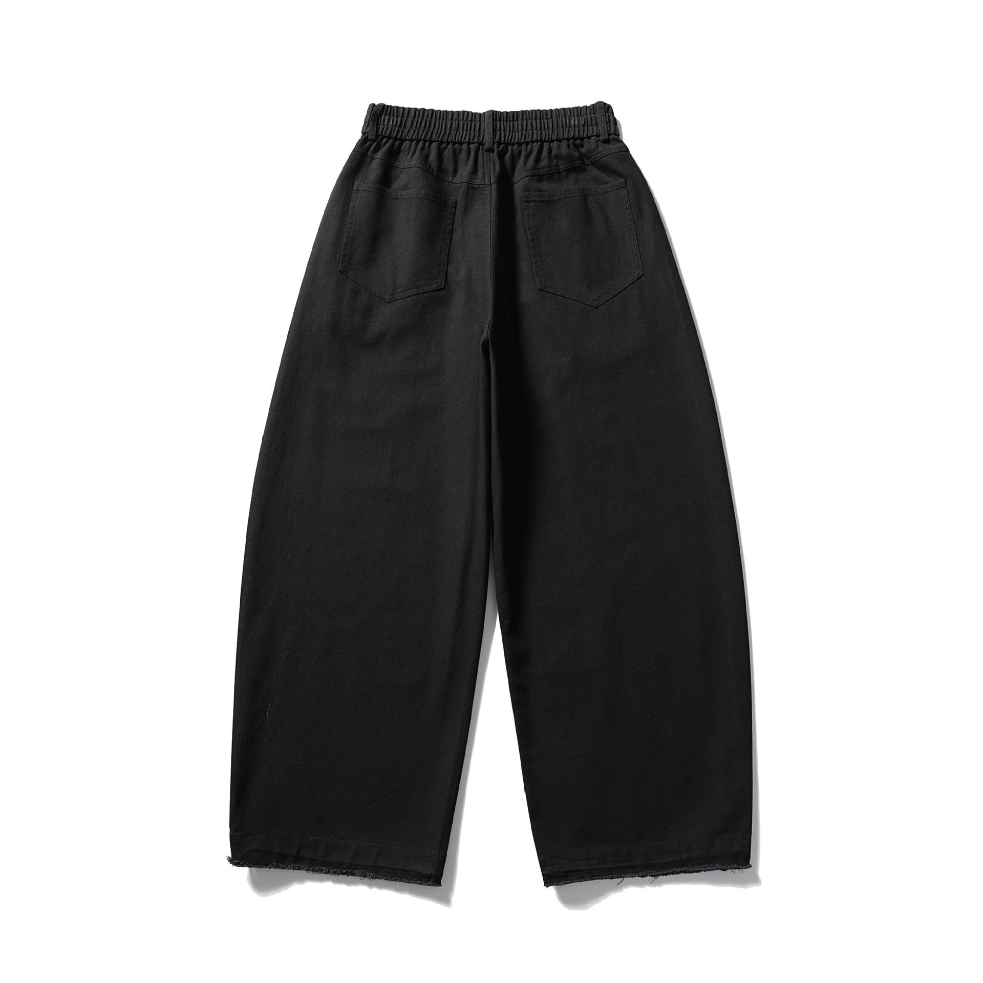 Ladies culotte pants in loose fit with elastic waistband and drawstring Chichicherry