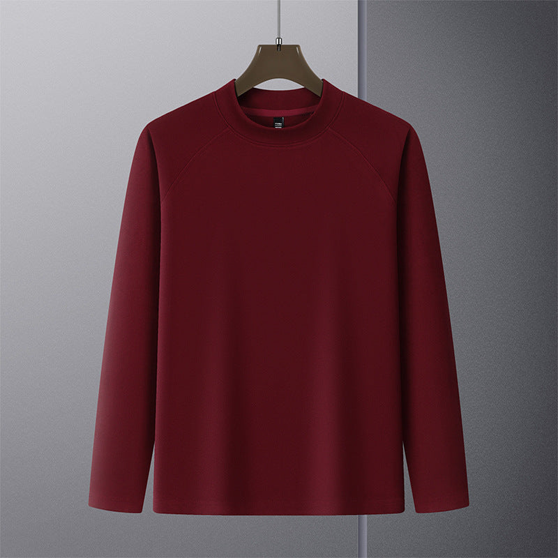 Men's Premium Mockneck Sweater made of fine wool blend with raglan sleeves Chichicherry