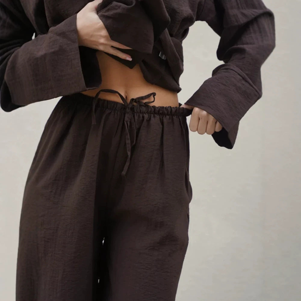 Women's Wrap Blazer with Tying Belt, Casual Oversized Cut and Lapel Collar Chichicherry