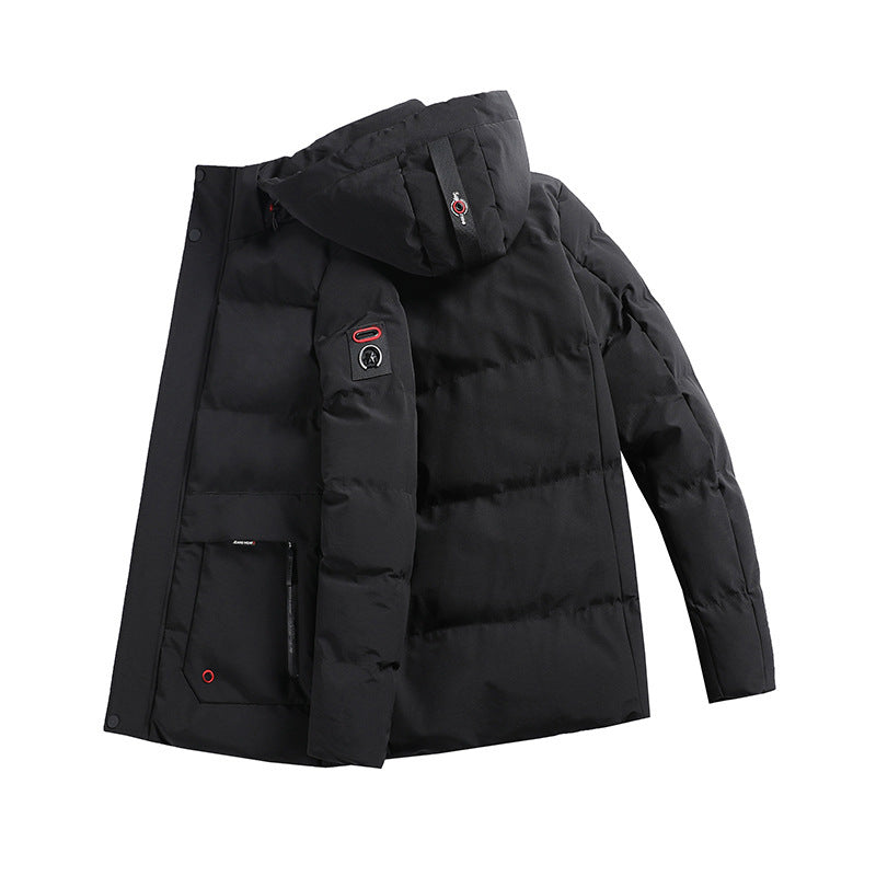 Men's padded parka with hood and large front pockets Chichicherry