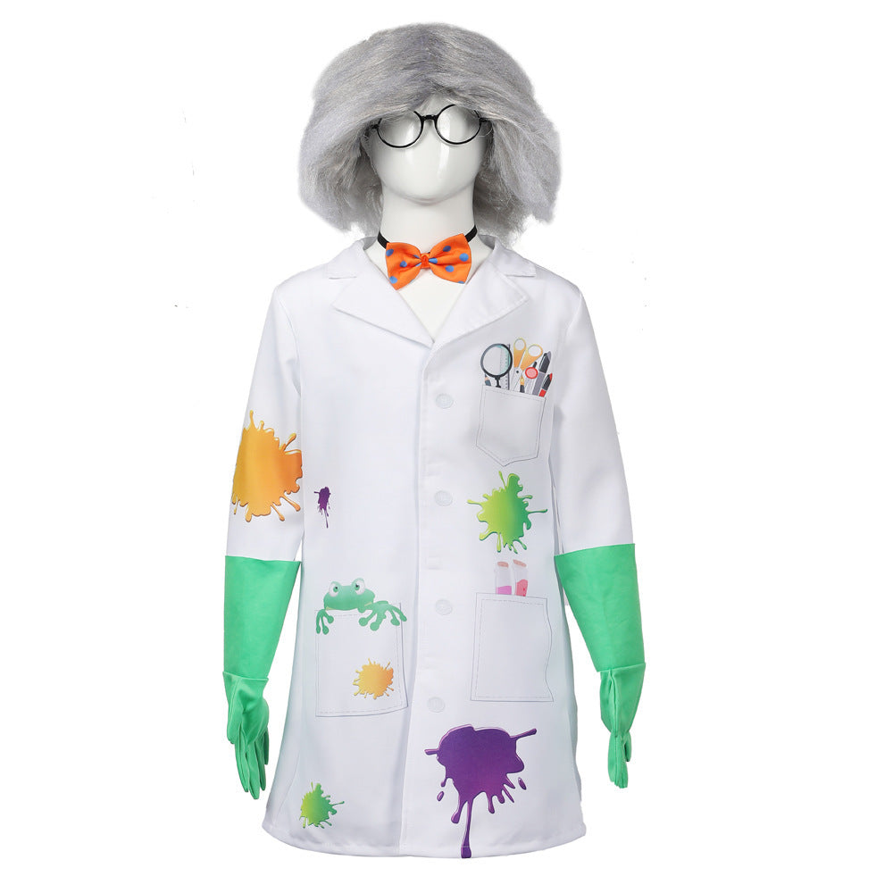 Unisex Lab Coat Costume with Funny Accessories Chichicherry