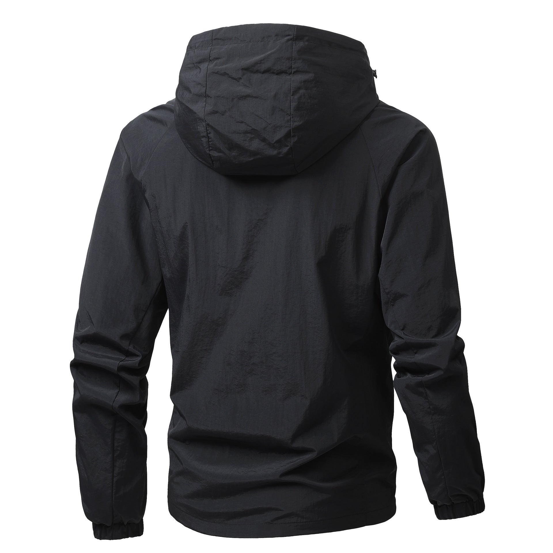 Men's Light Hooded Transition Jacket with Wind and Water Repellent Functional Material Chichicherry