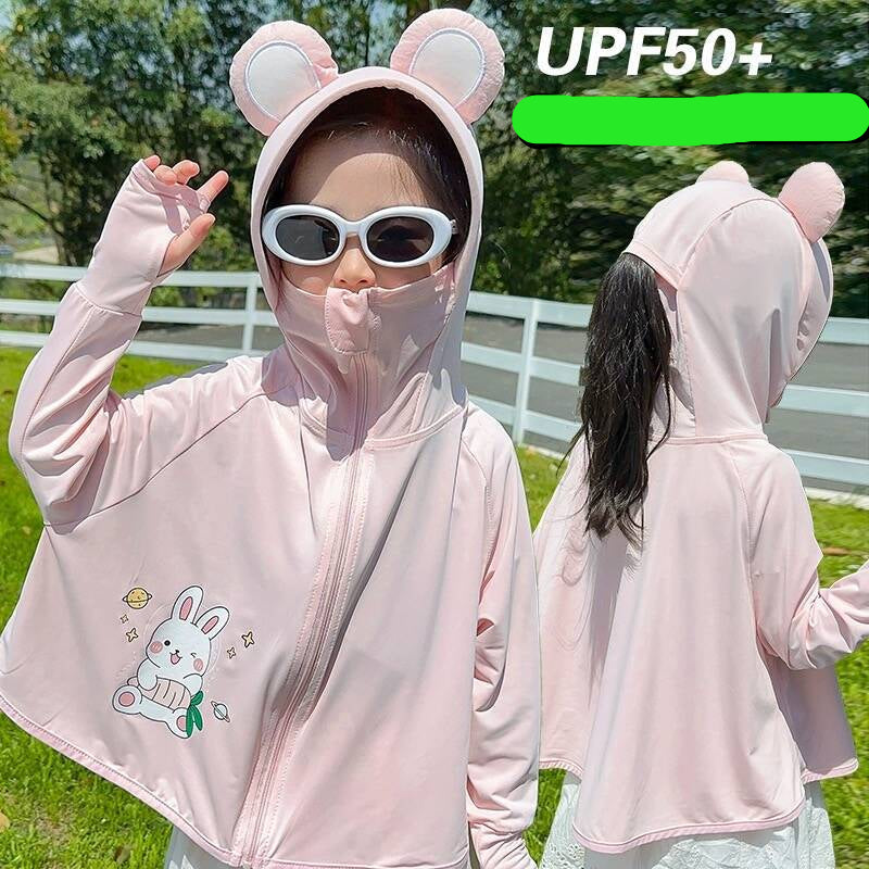 Girls practical hoodie jacket with playfully animalistic design Chichicherry