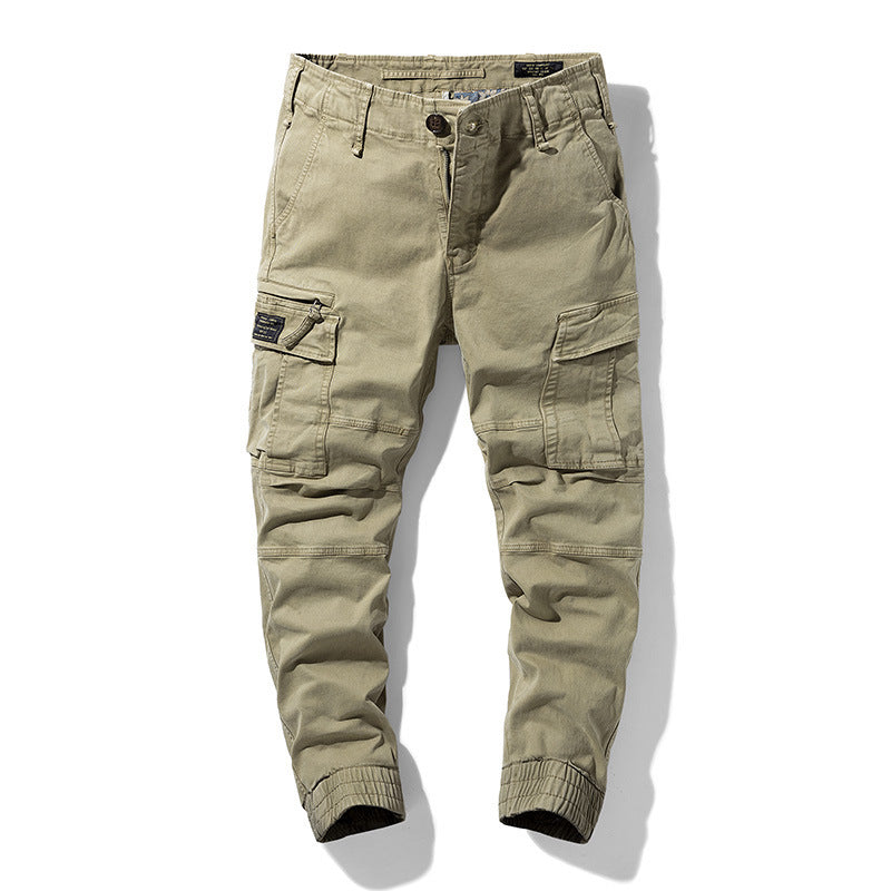 Men's robust Cargo Jogger Pants with elastic hem and multiple pockets Chichicherry