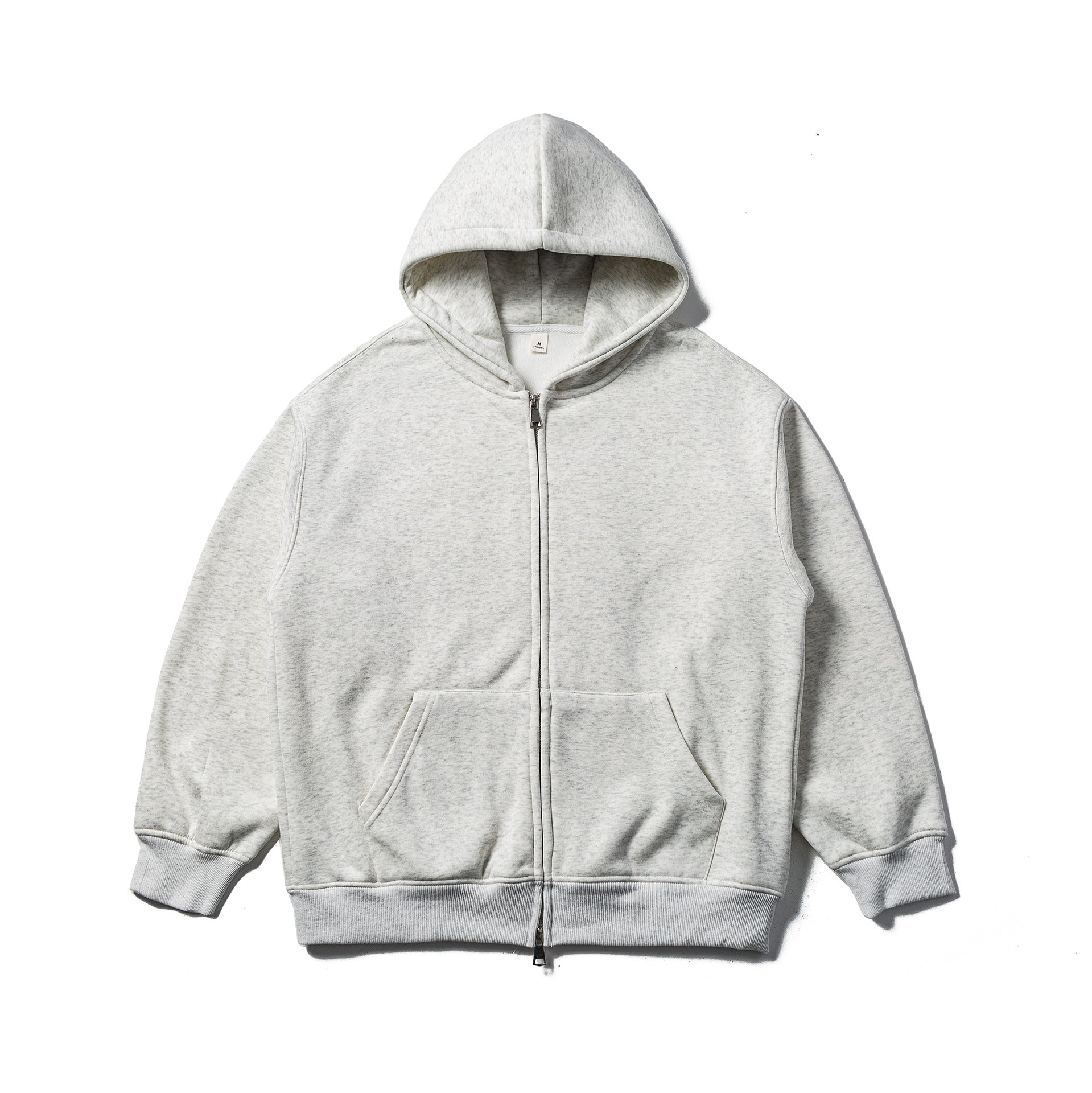Unisex Hooded Sweat Jacket with Two-Way Zipper and Kangaroo Pocket Chichicherry