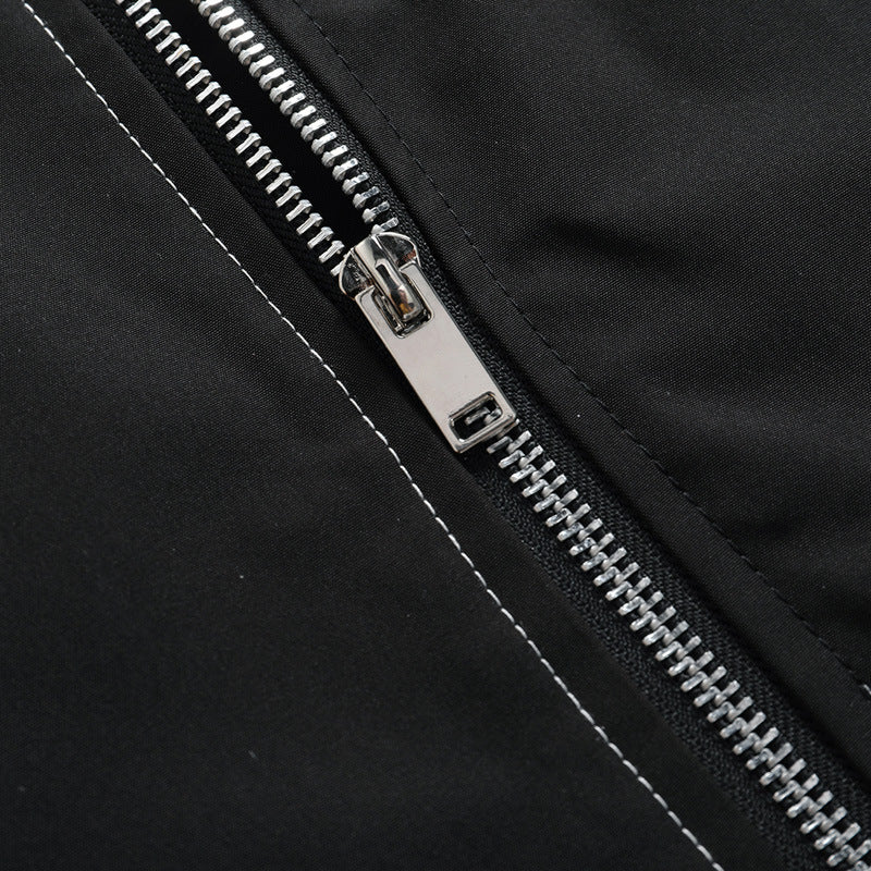 Men's lightweight bomber jacket in aviator look with arm pocket and contrast stitching Chichicherry