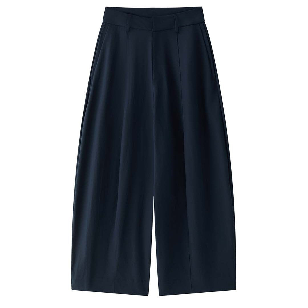 Women's ultra-wide high-waisted culotte pants with a deep crotch and clean waistband Chichicherry