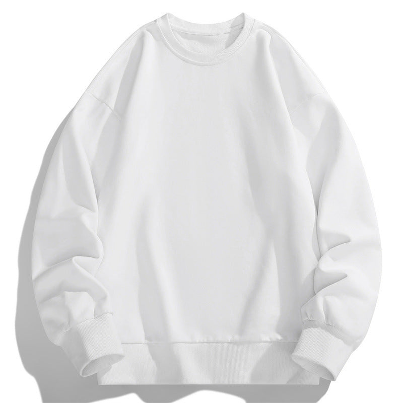 Men's Oversize Crew Neck Sweatshirt with Ribbed Cuffs and Dropped Shoulder Cut Chichicherry