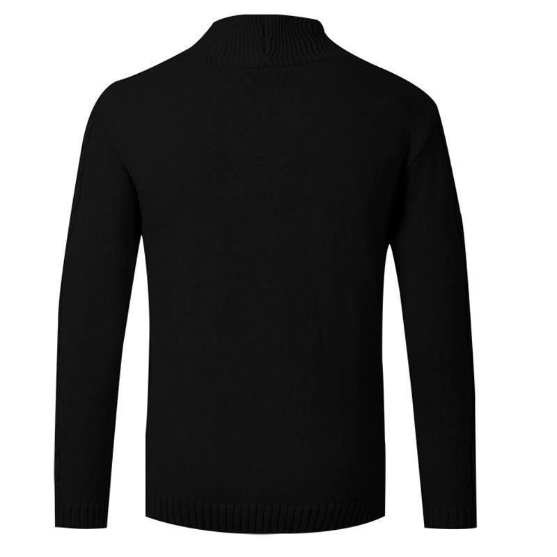 Men's knitted cardigan with shawl collar, cable pattern and button placket Chichicherry