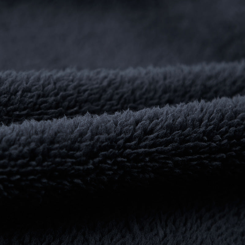 Men's thermo fleece jacket with double-layered sherpa inner lining and standing collar Chichicherry