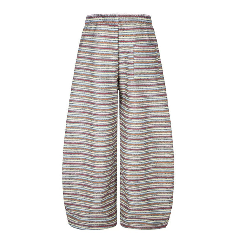 Women's Wide Palazzo Lounge Pants with Drawstring Waist and Adjustable Hem Cords Chichicherry