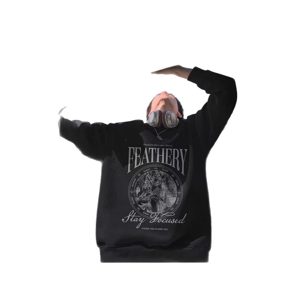 Unisex Casual Sweatshirt with Graphic Print Chichicherry