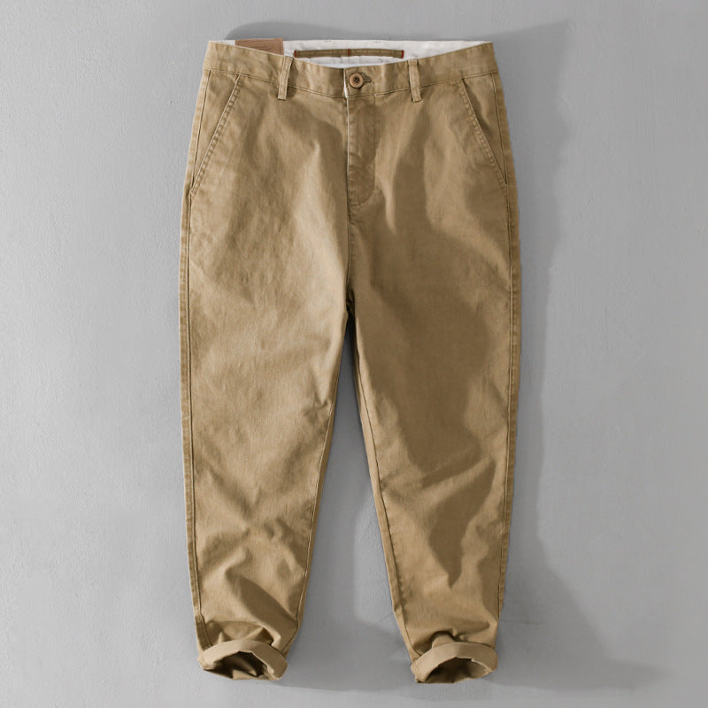Men's tapered cotton chinos with a casual fit Chichicherry