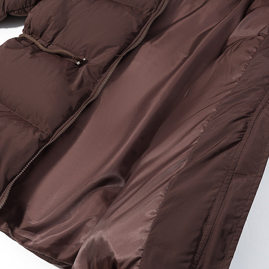 Women's padded puffer jacket with hood, adjustable drawstring and two-way zipper Chichicherry