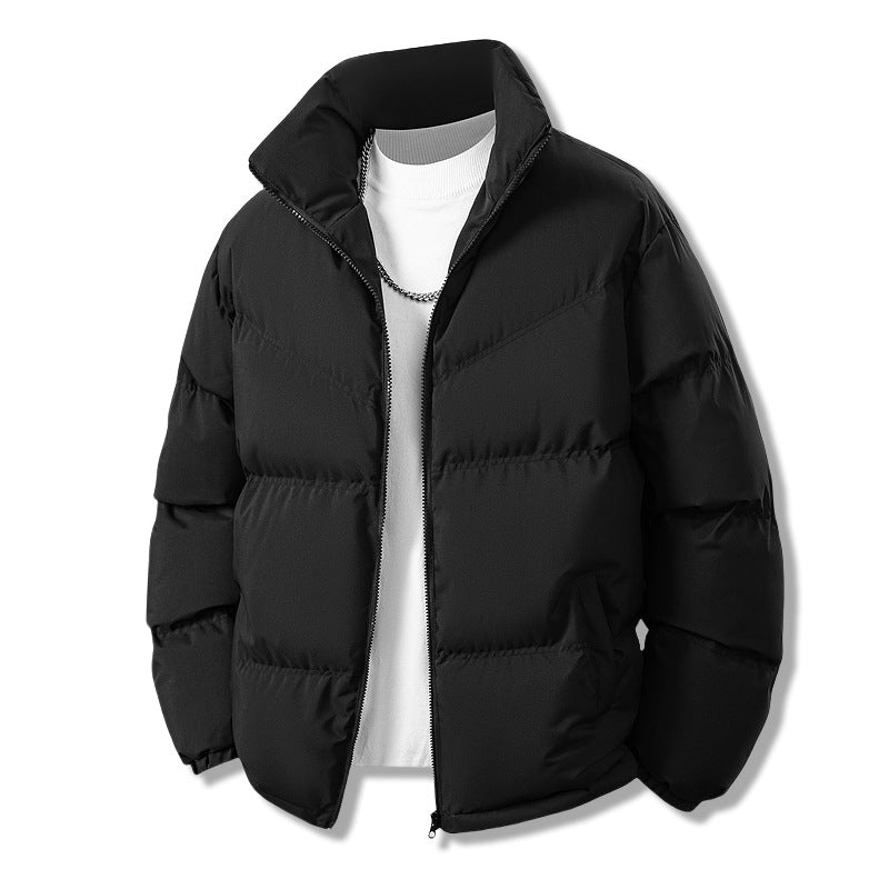 Men's short quilted thermal winter jacket with high stand-up collar and windproof filling Chichicherry