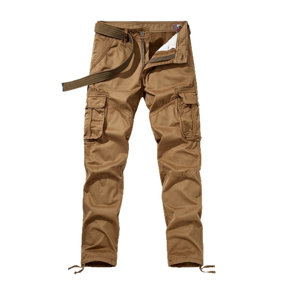 Men's Technical Cargo Work Pants with Reinforced Knees and Adjustable Leg Opening Chichicherry