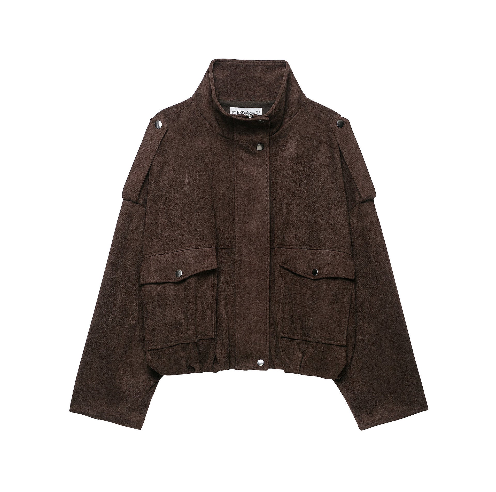 Women Short Suede-look Field Jacket Chichicherry