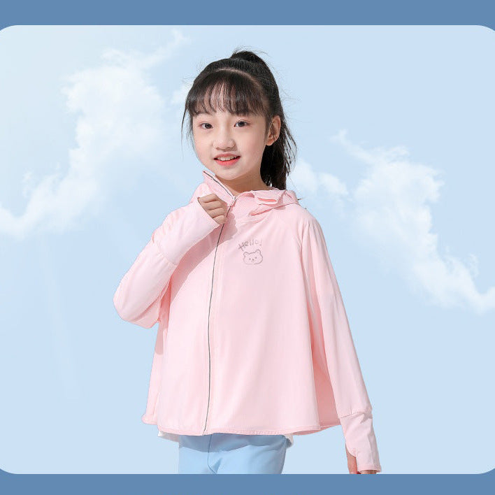 Women Breathable Sports Jacket with UV Protection and Hood Chichicherry