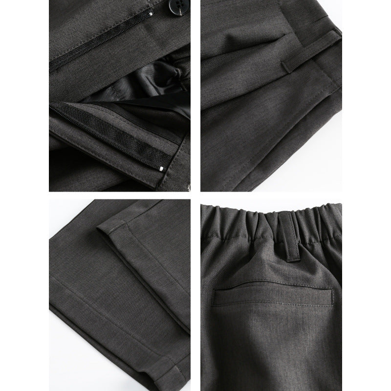 Women High-waisted wide pleated trousers with straight leg Chichicherry